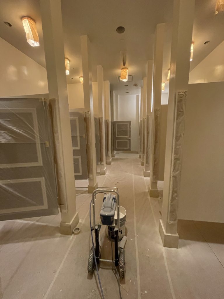 Retail space under construction